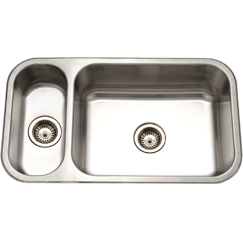 Elite 31.5'' L Double Bowl Stainless Steel Kitchen Sink