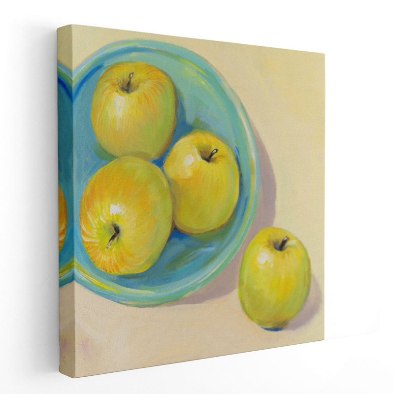 Fruit Bowl Trio II - reproduction d'art sur toile, H 40 po x l 40 po