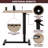 Adjustable Overbed Table with Wheels, Rolling Bedside Table, Portable Standing Cart & Laptop Desk for Bed, Recliner, Couch & Wheelchair, Hidden Casters, USB & C-Type Ports, Cup Holder-707780295