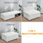 71'' Upholstered Reclining Sleeper Sofa-429313022
