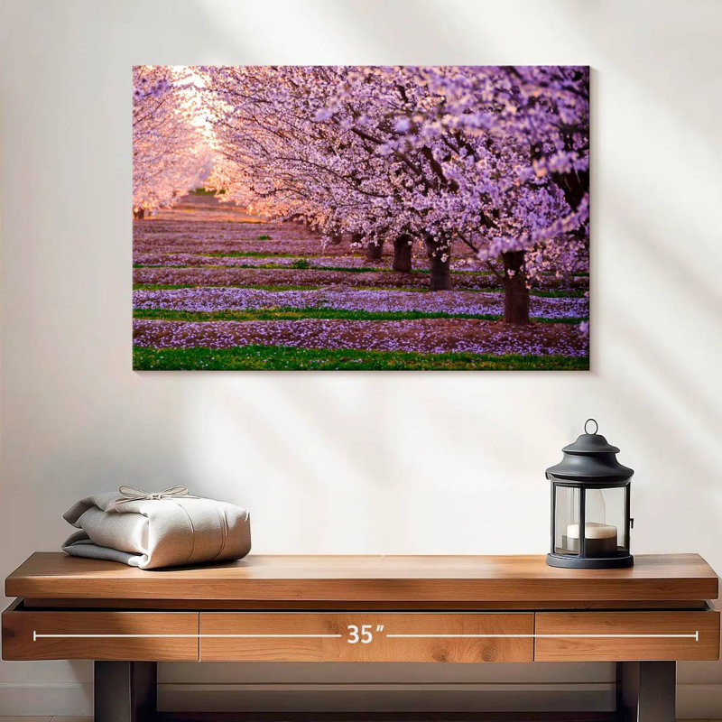 Alvord, Californie, arbres Sakura, H 32 po x l 48 po