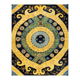 Contemporary One-of-a-Kind 9' 4" X 11' 10" Hand Knotted Area Rug