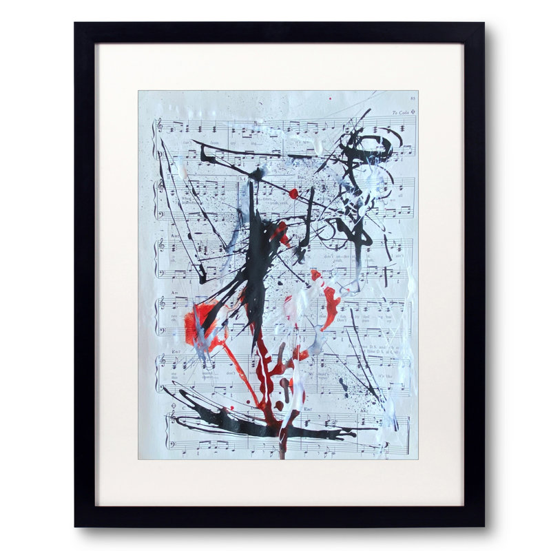 Paris dans l'après-midi par Dina Gardner, Papier avec cadre noir, H 21,25 po x l 17,25 po x P 0,875 po