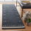 Tapis gris anthracite en laine fait à la main Santiago
