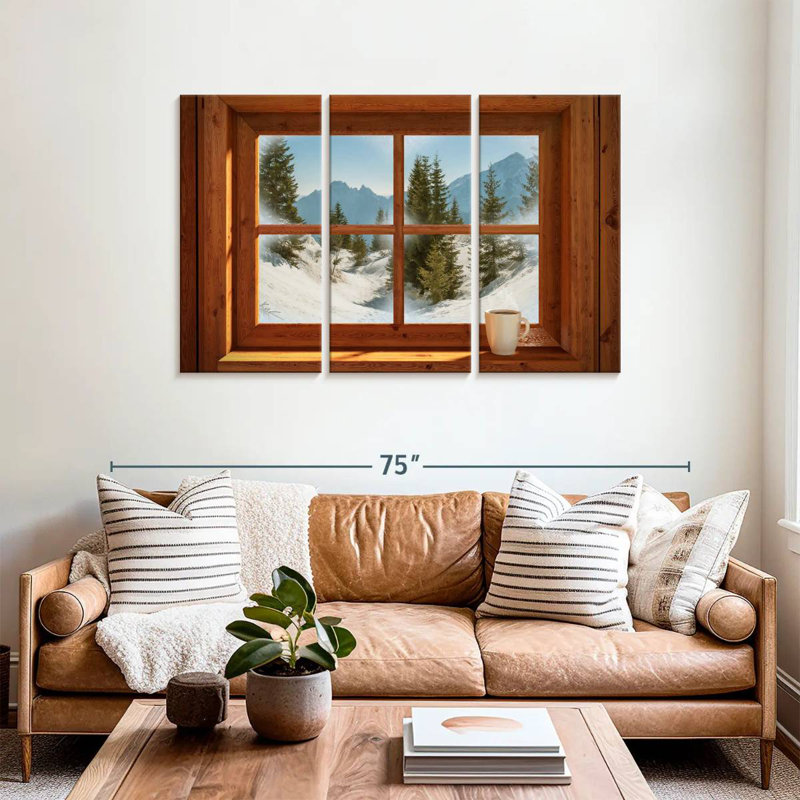 Lilie Winter Window View, 36" H x 57" W