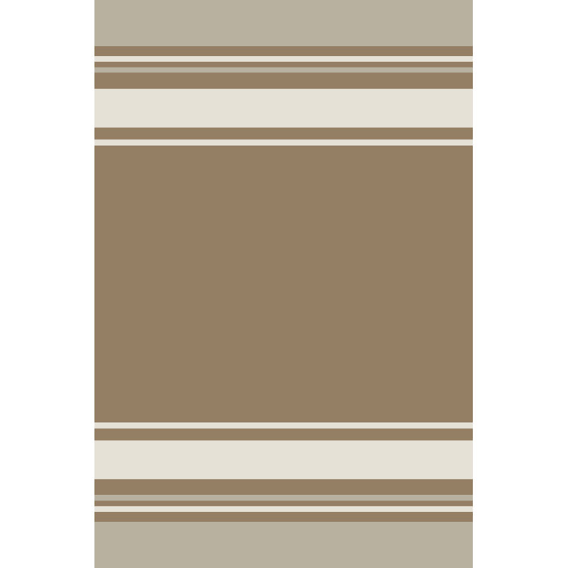 Tapis décoratif moderne brun-gris, Rectangle 3 pi 11,24 po x 5 pi 10,87 po