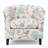 Tacie 29" W Floral Barrel Chair with Birch Wood Legs-362851147