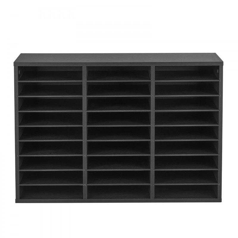 VEVOR Manufactured Wood 27 Compartment Mailroom Organizer