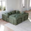 Canapé-lit convertible avec coussin cylindrique, canapé-lit pliant en velours côtelé avec cadre de forme fixe, canapé-lit pour salon-1021617421