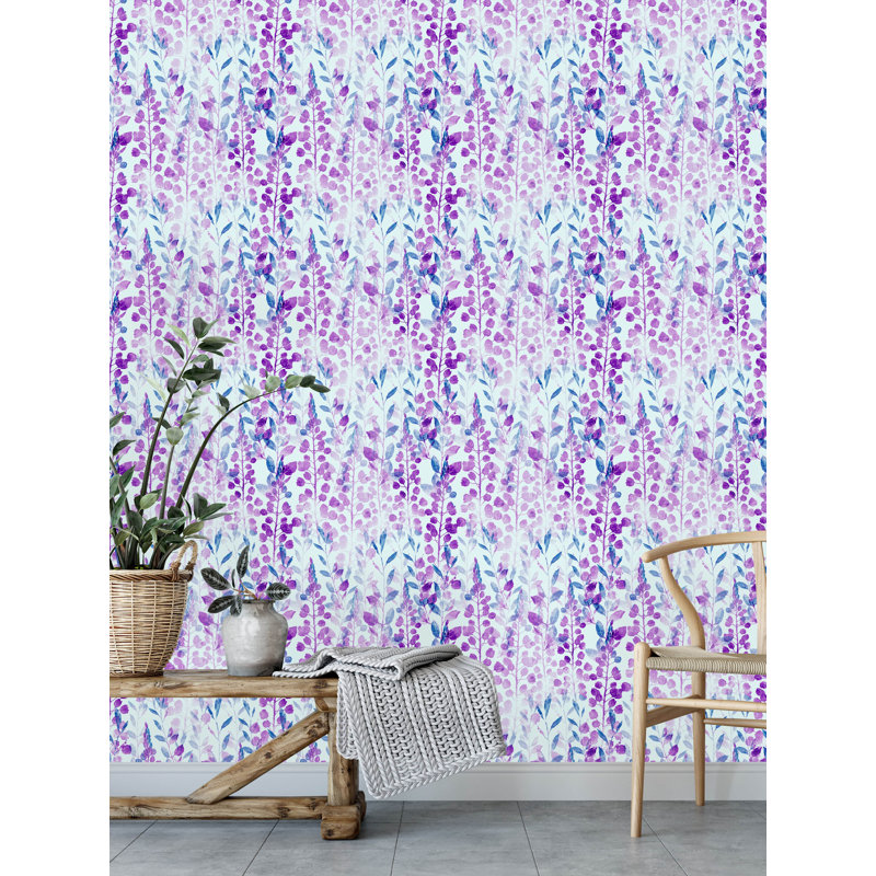Rouleau de papier peint autocollant Athenian Herbs, L 10,42 pi x l 25 po