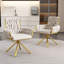 Avakate 46cm H Velvet Upholstered Metal Armchair-960593782-978489960