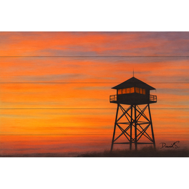 Coucher de soleil au coucher du soleil, H 16 po x l 24 po