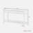 Modern Console Table With Striped Design, 2 Drawers And 2-tier Design-902743295
