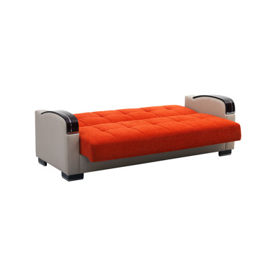 Norridge Mobi Max 87 in. Fabric Upholstered 3-Seater Twin 3-in-1 Sleeper Sofa Bed with Storage by Orren Ellis