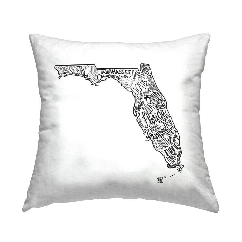 Coussin décoratif en polyester avec insert carré carré The The Evening Evening Post