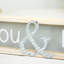 Enseigne en bois «You & Me» 16 po