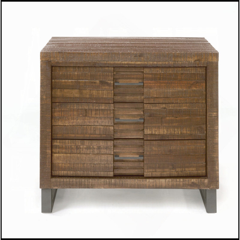 Table de chevet 3 tiroirs Rustic Aesthetic