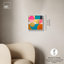 «Polygons», toile d'art rétro géométrique abstraite par Art Remedy-104337381-104337377