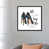 Toile avec cadre noir