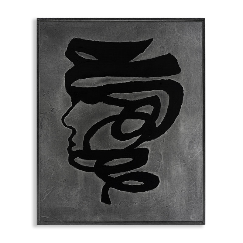 Giclée encadrée, dessin par Vanna Lam, H 14 po x l 11 po, Giclée encadrée noir minuit