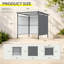 Pergola d'extérieur robuste de 6 x 6 pi avec toit rigide, pavillon de jardin multifonctionnel et remise pour patio et cour arrière