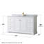 Ensemble de meuble-lavabo simple 60 po Avery-80213028-41604589