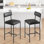 Trennon Counter Stool with Metal Frame