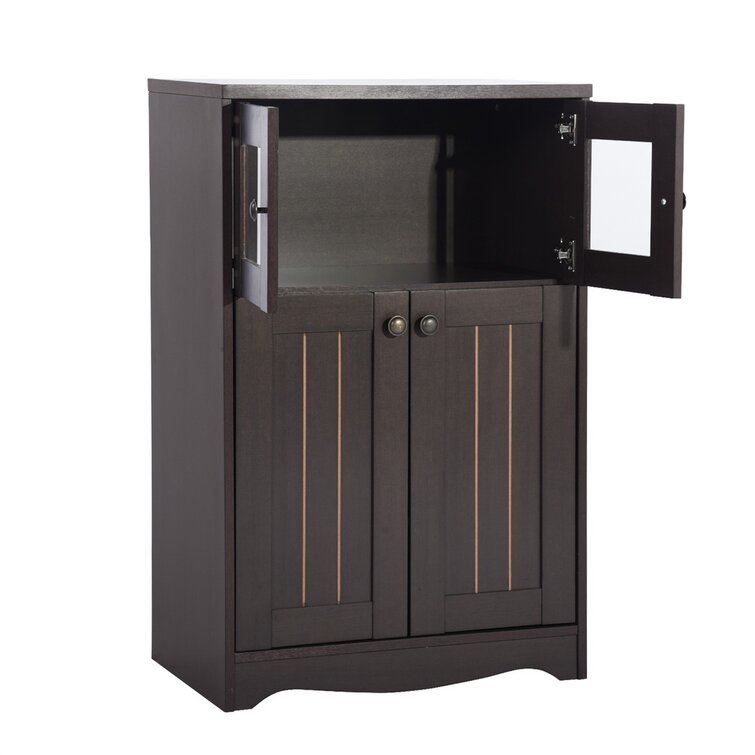 3 Shelf Storage Cabinet, Espresso