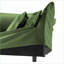Canapé moderne en chenille vert sauge avec housses amovibles | Structure en bois | Noir-638875731