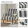 Arching Armchair With Solid Wood Turned Legs and Nailhead Trim