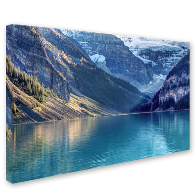 Fabrizzio "Lake Louise Sunlight" par Pierre Leclerc, reproduction de photo sur toile tendue