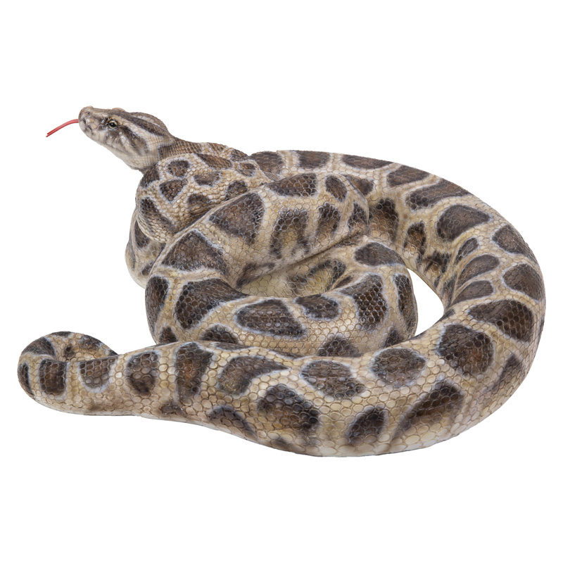 CURLED UP PYTHON STATUE