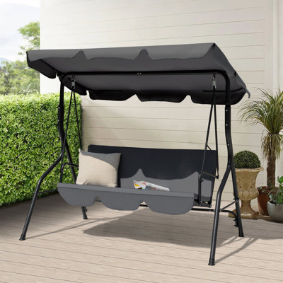 3 Person Porch Swing with Canopy
