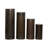 Beardall Metal Pillar Style Brown Pedestal Table with Hammered Design Set