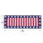 American Flag Table Runner with Patriotic Star Border for Christmas, 4th of July and Holiday Table Decor-1484999680