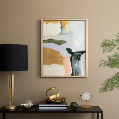 Palette Meld II Framed Print - Solid Wood