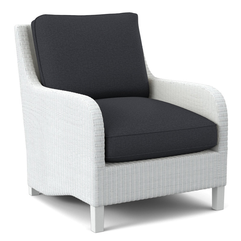 Gibraltar Armchair, Frost White, White Performance Fabric; 0851-94