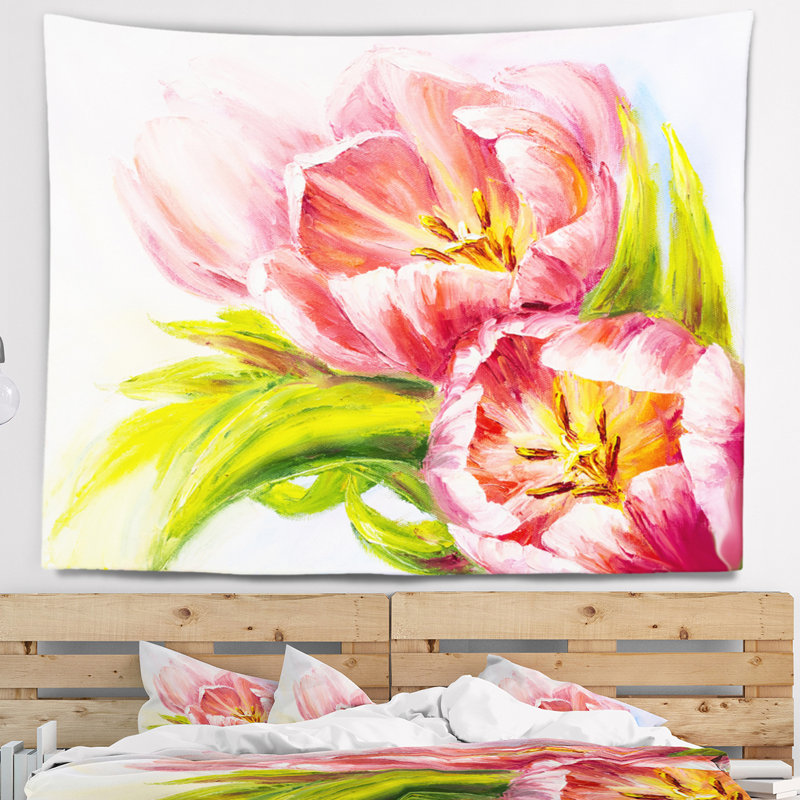 Tapisserie de fleurs de tulipes Floral, H 32 po x l 39 po