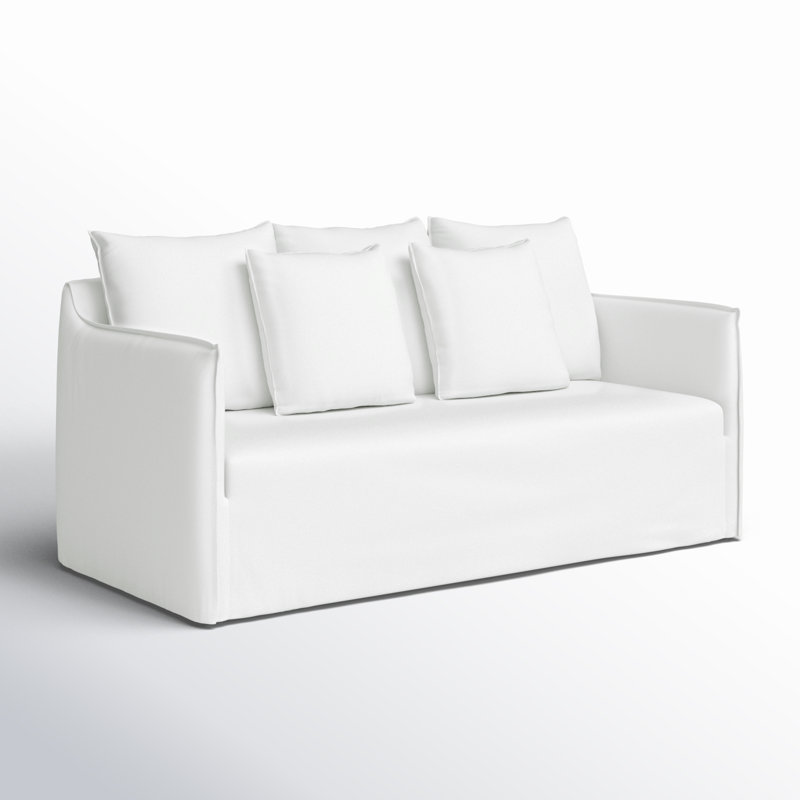 Daphne Upholstery Patio Sofa, White