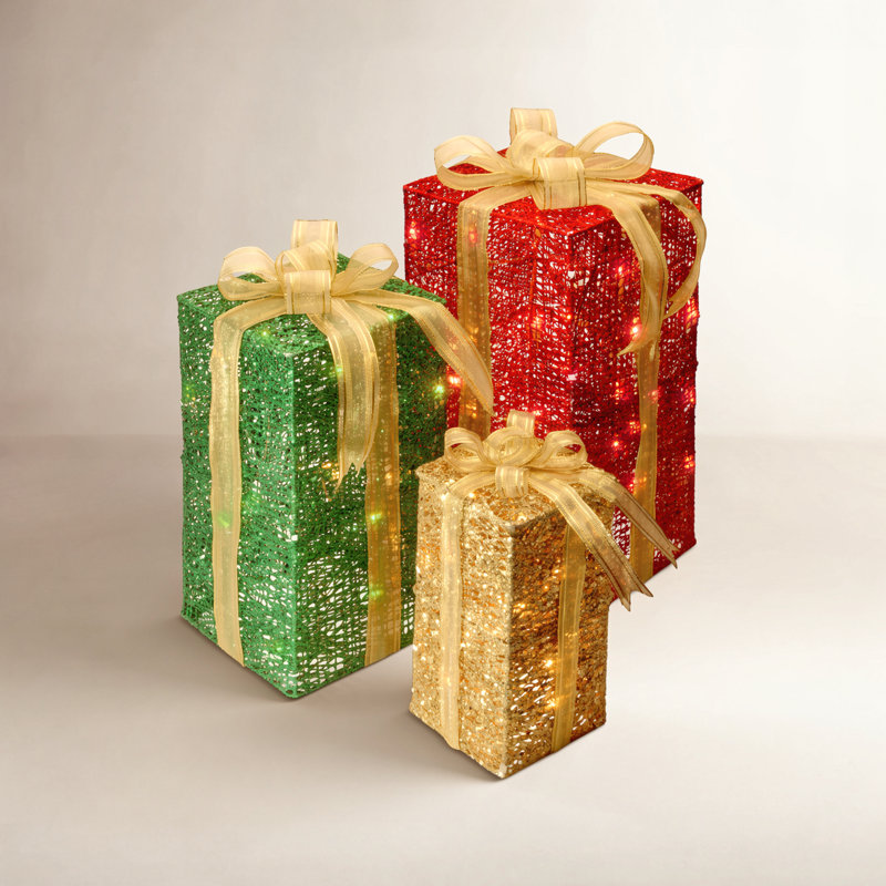 Ensemble de boîte-cadeau pré-éclairé The Holiday Aisle®