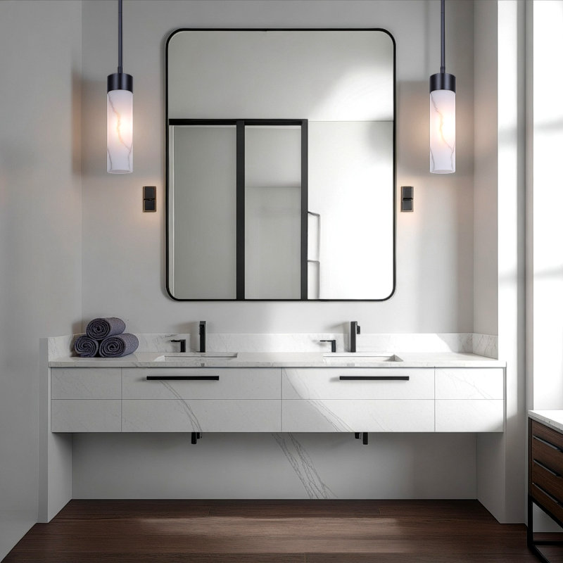 Luminaire suspendu cylindrique noir mat à 1 lumière Jaqueze