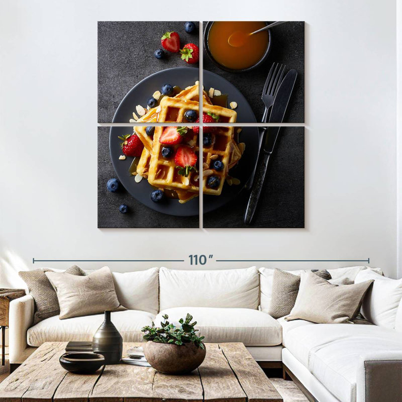 Yarlin Waffles For Breakfast, 74" H x 74" W