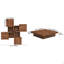 Table basse carrée en placage avec plateau coulissant et rangement-1258473206