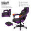 Chaise d'ordinateur inclinable avec repose-pieds et support lombaire amovible pivotant à 360 degrés-1805738708