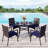 Alyah 4 - Person Patio Dining Set with Round Table , Cushions Included