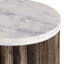 Table à piédestal en bois naturel -111741066-111741067