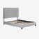 Platform Frame Bed with Adjustable Tufted Headboard