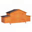 Grand poulailler en bois avec nichoir, toit imperméable, serrure sécuritaire, poulailler ventilé avec perchoir et plateau coulissant pour un nettoyage facile-602738636