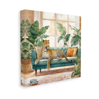 «Leopard & House Plants» par Kim Allen