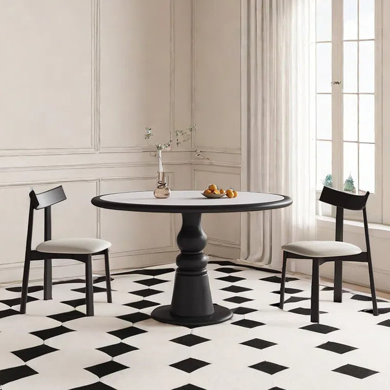 Table de salle à manger rétro vintage,  H 29,52 po x L 42,24 po x l 42,24 po